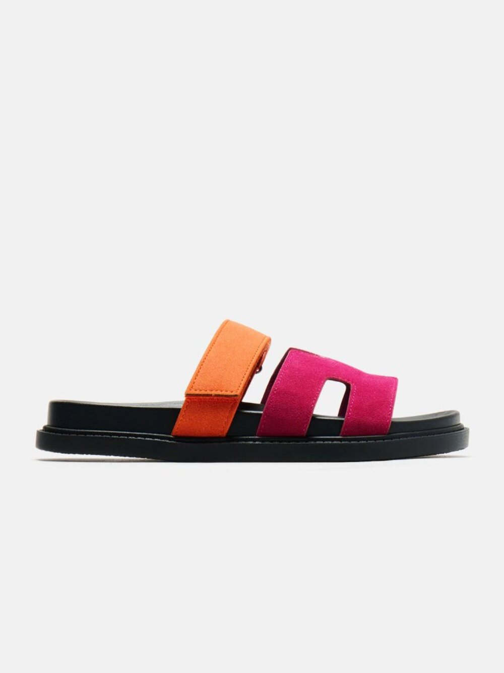 NWOT Agnes Flat Sandals - Pink/combo Sz 7 - Picture 2 of 8
